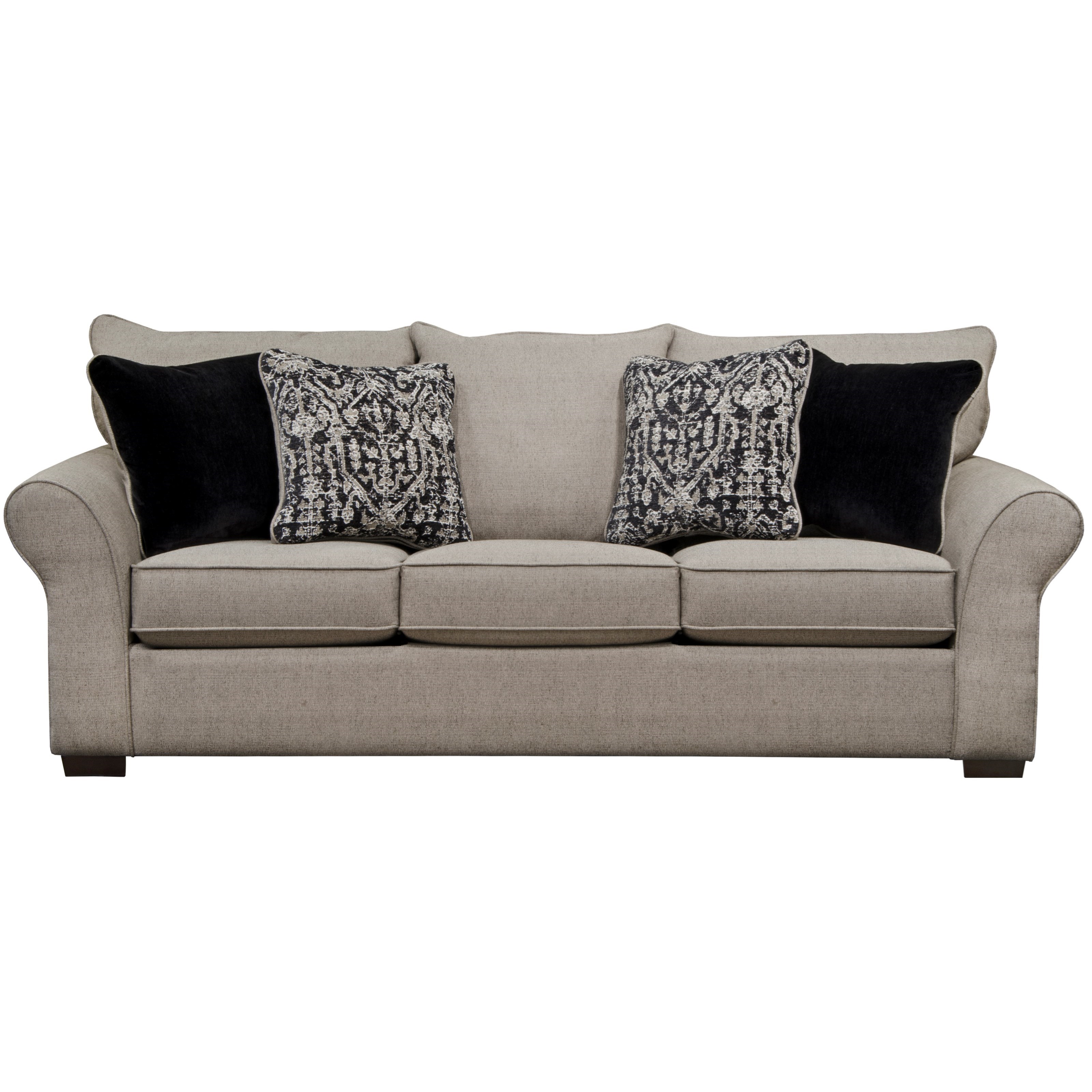 Jackson Furniture Maddox Transitional Queen Sleeper Sofa with Sock Arms Value City Furniture